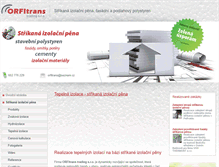 Tablet Screenshot of orfitrans.cz